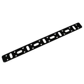 MYST 6085 Mounting Hardware (Cationic Electrodeposition), Black, Width 1.0 x Length 11.8 x Thickness 0.1 inches (25 x 300 x 3 mm) for DIY