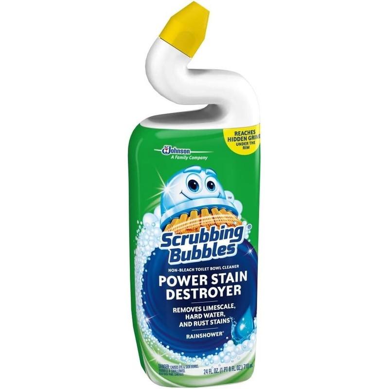 Scrubbing Bubbles Toilet Bowl Cleaner and Power Stain Destroyer, Removes