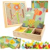 Fosoloni mosaik bastelset kinder，Mosaik Steckspiel, Farbe Steckspiel Mosaik Pegboard Gabelungen,für