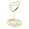 25Pcs Table Number Stands Heart Shaped Stable Base Sturdy Metal