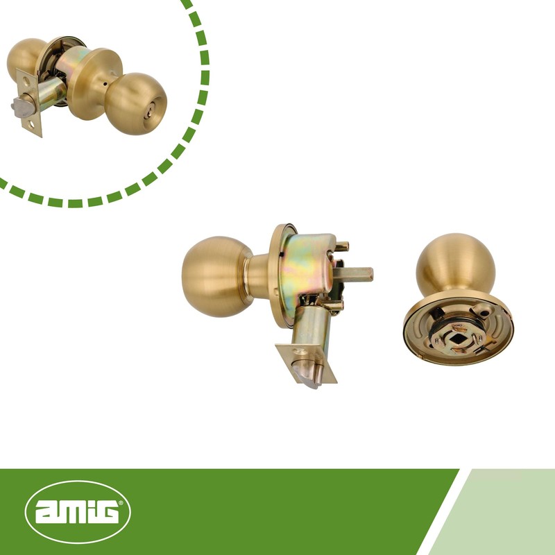 Amig - Ball Style Lock Set | With Outer Key