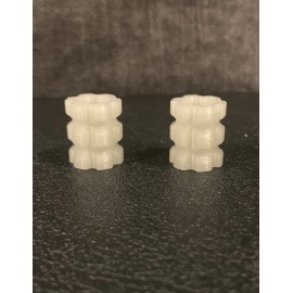 Eroberts Green Glow Textured Knife Bead, Lanyard Bead, 2 Pack, EDC, Glow In The Dark