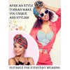 SATINIOR 8 Pieces Turbans African Pattern Knot Headwrap Bohemian Print