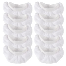 BOSHCHEN Steam Mop Pads for Handheld Steam Cleaner - Compatible with Wagner Spraytech Bissell Steam Shot Comforday PurSteam etc - Universal Reusable Washable Steam Cloth Accessories - 10 Pack