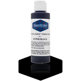 Food Coloring AmeriColor - Super Black Soft Gel Paste, 4.5 Ounce