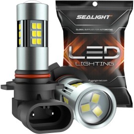 SEALIGHT 9140 H10 9145 LED 6500K Driving Fog Light Bulbs SMD Bright for Ford 2x