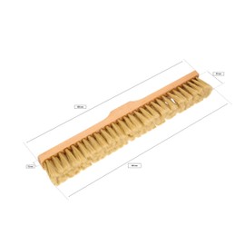 KOTARBAU® Natural Hair Broom 495 mm without Handle with Screw Thread Universal Broom Indoor Broom Indoor Broom Horse Hair Broom