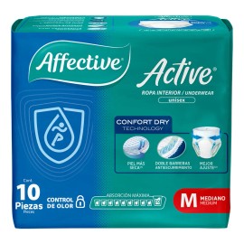 Ropa Interior Para Adultos Active Talla Mediano Unisex