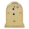 WILLIAM WIDDOP Arched Mantel Clock Gold Aluminium Case