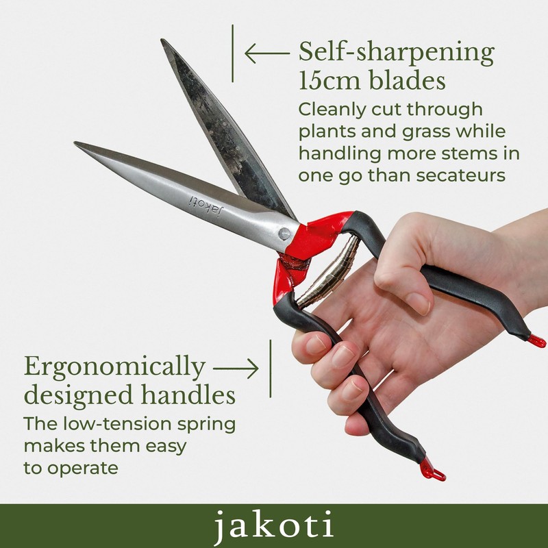 Jakoti Hand Shears (L30cm) with Handmade Leather Holster. One Handed