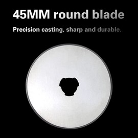 BUTOPU-45mm (10 Pieces) Rotary Cutter and Trimmer Filler Blade SKS-7 Blade - Quilting, Scrapbook, Sewing, handicrafts - Precision Casting Sharp and Durable Rotary Cutter Blade