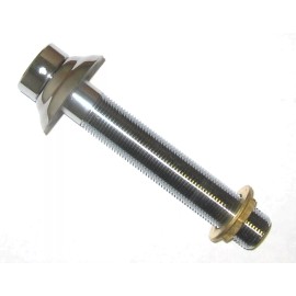 krome 8" SHANK - Beer Parts - Kegerator Tap Keg Shank - STAINLESS STEEL FLANGE -4338AF