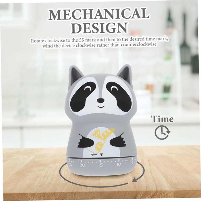 Ciieeo 2pcs Cartoon Animal Kitchen Timer Cute Timer for Cooking