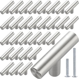 Beieverluck 50 Pack 2 in Brushed Nickel Cabinet Knobs Sliver Cabinet Pulls Stainless Steel Kitchen Cabinet Handles and Pulls for Kitchen Cabinets Dresser Drawers, Silver