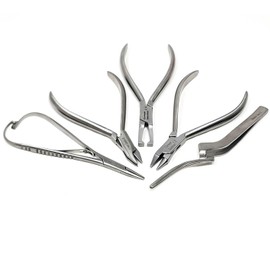 A2Z Stainless Steel Jewelry Making & Repairing Pliers Set of 5pc - Essential Tools for Jewelry Making, Beading, Crafting, Bracelet & Earring Making, Wire Wrapping, Gift for DIY Craft Enthusiasts