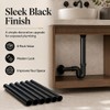 6 Pack Black Pipe Sleeve for to Cover Exposed Plumbing,15mm