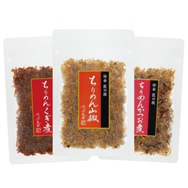 [Fuji no Kelbu] Crepe Tsukudani Taste Comparison Set of 3 [I-5] Rice Served with Crepe Sansho Pepper, Boiled Crepe Bonito Boiled Crepe
