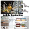 12 Pcs Refrigerator Shelf Clips Silver Fridge Cooler Shelf Support