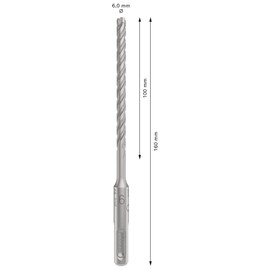 Bosch 1x PRO SDS plus-5X Hammer Drill Bit (for Reinforced concrete, Concrete, Ø 6,00 mm, Professional Accessory Rotary Hammer Drill)