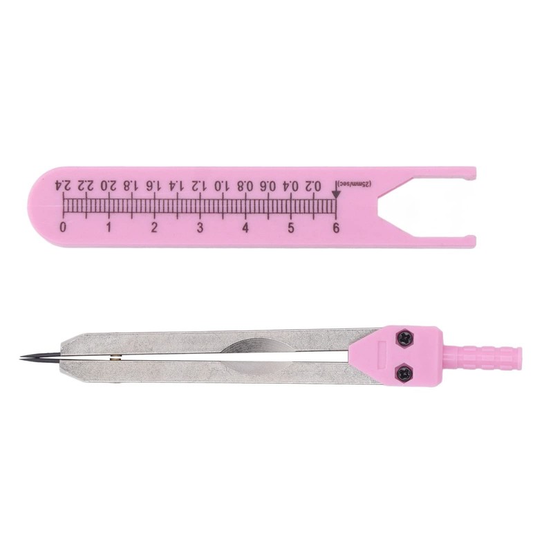 Electrocardiogram Caliper, Clear Scale High Precision ECG Drafting Tool Portable