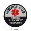 Service Dog Vest Emblem Stress & Anxiety Response Hook and