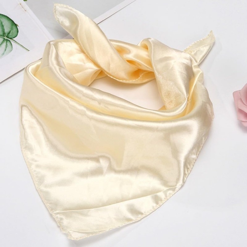 Whakano Plain Silk Scarf Women's 50 x 50 cm, Elegant