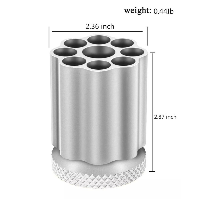 QIAN76 Rotating Revolver Pen Holder, Gun Cylinder Pen Holders, Favorite