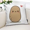 QMS CONTRACTING LIMITED Throw Pillow Cover Cute Potato In Love