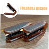 Baluue Travel Hair Brush Massage Function Compact Folding Hair Comb