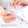 Dual-Ended Nail Rhinestone Picker Dotting Pen with Extra 2 Wax