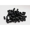 asweo 1/4" Screw Thread Protectors (Black, 100 PCS, PVC, Round)
