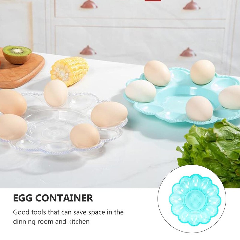 Deviled Egg Platter Compartment Round Plastic Deviled Egg Plate Reusable