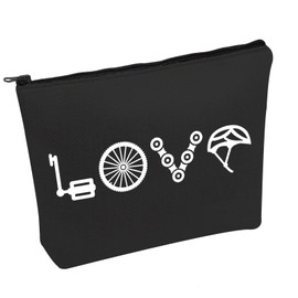 PWHAOO Bicycle Rider Cosmetic Bag Love Bicycle Cosmetic Bag Bicycle Life Makeup Bag Bicycle Lover Gift, Love Bicycle B