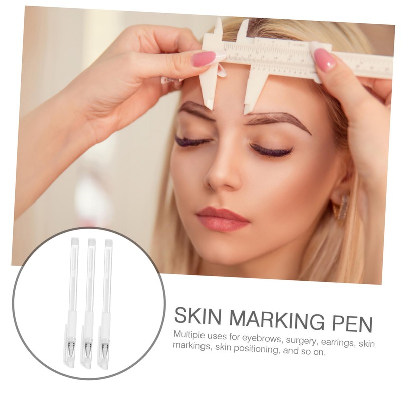 CHILDWEET 6pcs Microblading Pens for Precise Eyebrow Positioning Professional Tattooing