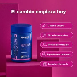 Birdman Resveratrol 300 mg | Antioxidante Natural | Sin Aditivos | 45 Cápsulas