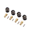 4PCS 4mm Widen Brass Wheel Hex Extended Adapter for Axial