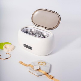 Portable Ultrasonic Cleaner,35W 45KHz 25oz Professional Ultrasonic Cleaner Machine,Cleaning Eyeglass, Watches,Dentures,Jewelry,Blade Razor,Ring, Earring, Necklaces