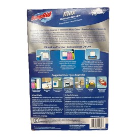 DampRid Max Moisture Absorber, Fresh Scent 2 Pack (8 Bags Total)