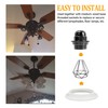 Light Socket Shade Rings for Medium Base E26 Sockets，Threaded Socket