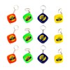 NUOBESTY 12 Pieces Tape Measure Key Ring Mini Retractable Tape