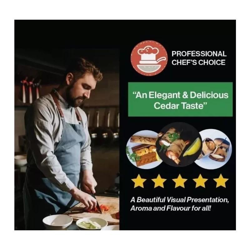 Fire & Flavor Cedar Wraps for Grilling/Stove