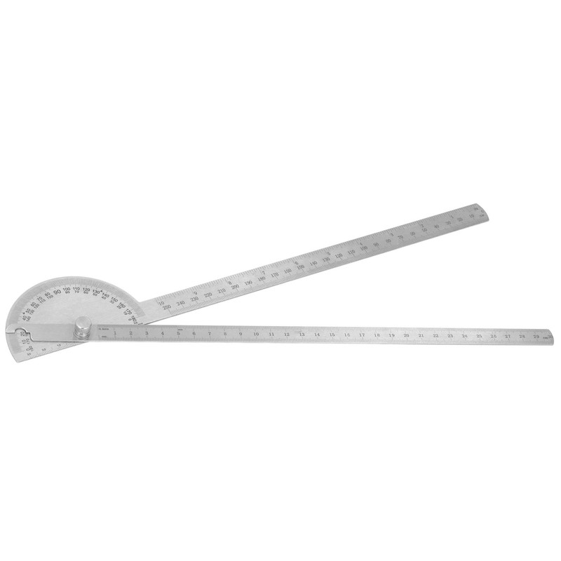 Angle Protractor 0‑180 Degree 2 Arm Finder Stainless Steel Woodworking