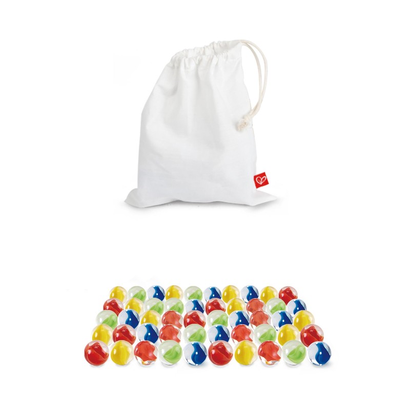 Hape Quadrilla Marble Expansion Set - 50 Pieces + Storage