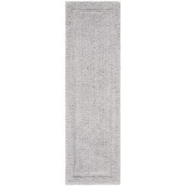 Safavieh Glamour Shag Collection GLS101F Handmade Solid 1.5-inch Thick Runner, 2'3" x 8' , Grey
