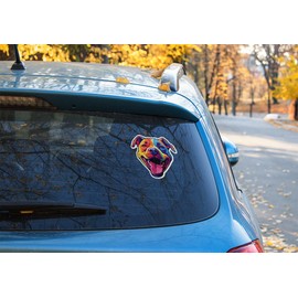ZeeWish American Pit-Bull Dog Premium Quality Sticker Decals Used for Wall, Water Bottle, Laptop, car, Bumper, Cell (1 inch)