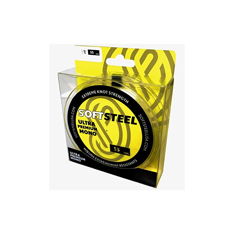 Soft Steel Ultra Premium Monofilament Clear 110 Yard Spool- 40-Pound