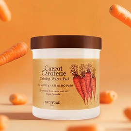 레드밤 Skinfood Carrot Carotene Calming Water Pad 60 Sheets 1 Pack