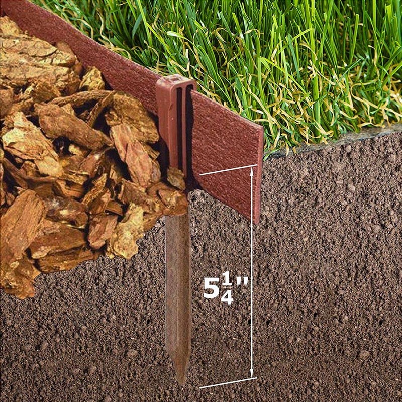 Landscape Edging Coil Kit 4 Inch High Terrace Board with
