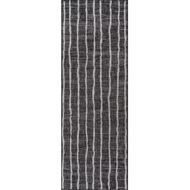 Novogratz Villa Collection Sicily Indoor/Outdoor Area Rug, 2'7" x 7'6" Runner, Charcoal