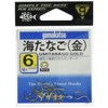 Gamakatsu Sea Tanago Hook Gold No. 6 Fishing Hooks